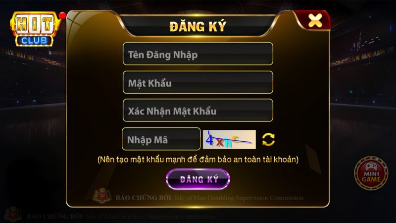 Cách đăng ký tài khoản game Hit Club